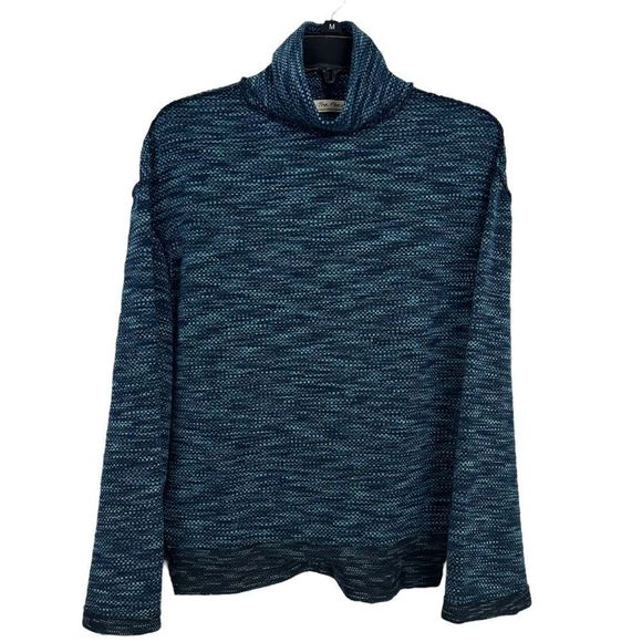 We the Free Sunny Days Turtleneck Sweater Women's XS Blue - Picture 2 of 5
